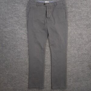 Gustin #2 American Chinos Mens 34X35 Graphite Slim Fit Washed Finish Made In USA